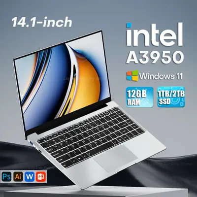 Image de Ordinateur portable - 12 Go de RAM, 512 Go de SSD - Écran IPS de 14,1 pouces - Windows 11 Pro - Ordinateur portable