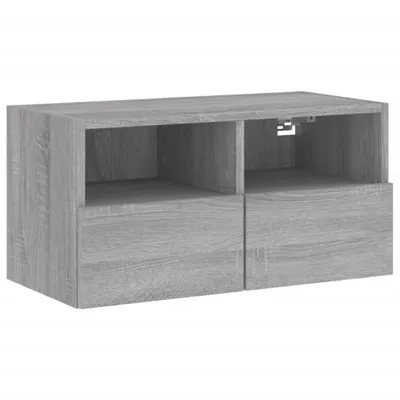 Zdjęcie produktu dla vidaXL Szafka wisząca pod TV szara Sonoma 60x30x30 cm materiał drewnopochodny