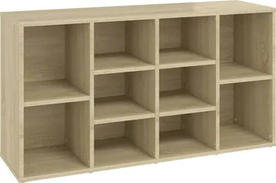 Immagine prodotto di vidaXL Panca per scarpe in rovere Sonoma 103x30x55 cm Materiale a base di legno