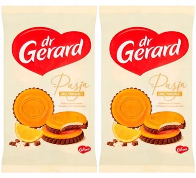 Produktbild von Dr. Gerard Pasja Kekse mit Orangencreme und Orangenglasur, 2 x 170 g