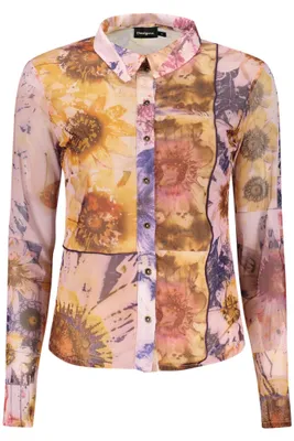 Imagen del producto de Camisa Rosa De Manga Larga Para Mujer Desigual