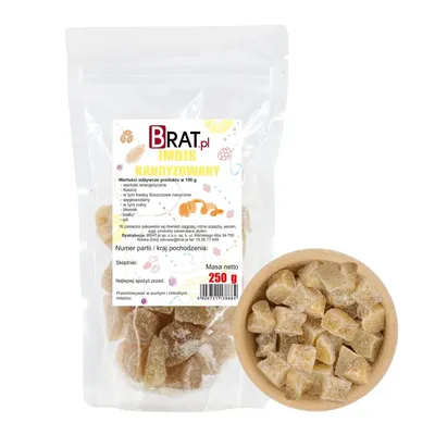 Obrázok produktu pre Kandizovaný zázvor 250g Brat.pl