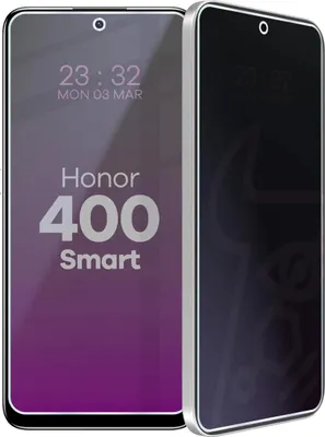 Produktbild von Hybridglas mit Privatschutzfilter für Honor 400 Smart, Bizon Glass Mule Shadow, Matt