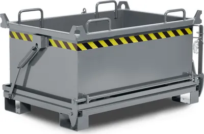 Produktbild von RR Industrietechnik Klappbodenbehälter Typ RBB-150 910x2000x1300mm 1500dm³ RAL 7005 Mausgrau