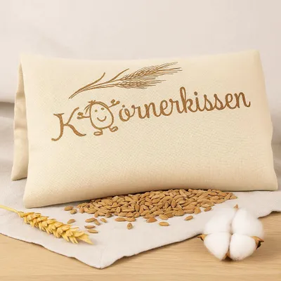Produktbild von Betz Körnerkissen Wärmekissen Kältekissen Nackenkissen, 20x50 cm, Farbe beige, mikrowellengeeignet, für Nacken, Rücken & Schulter