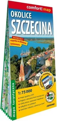 Obrázok produktu pre Okolice Szczecina laminowana mapa turystyczna 1:75 000