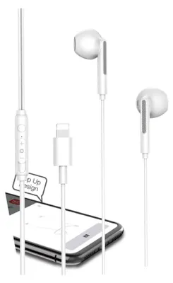 Immagine prodotto di Xssive in-ear iPhone cuffie auricolari con telecomando e microfono per iPhone bianco