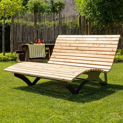 Produktbild von Waldsofa Premium, Lärche, Wellenliege, Sonnenliege