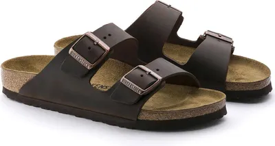 Immagine prodotto di Birkenstock mulo organico da uomo Arizona BS con plantare profondo marrone, Colore:marrone, Taglia UE:35