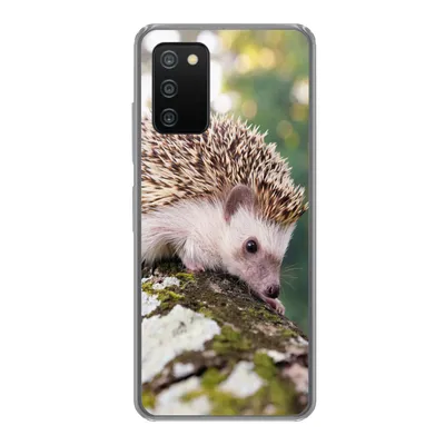Produktbild von MuchoWow® Handyhülle Schutzhülle Hülle für Samsung Galaxy A03s Baby - Igel - Baum Silikon Softcase Handy Hülle - Schutz