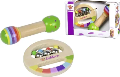 Produktbild von Eichhorn Music Set with Grasping Toy, Musikalisches Spielzeug, 1 Jahr(e), Mehrfarbig