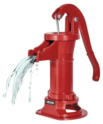 Immagine prodotto di VEVOR antica pompa a battente d'epoca, prevalenza 7,6 m, nostalgica pompa in ghisa, pompa da pozzo, pompa manuale, attacco NPT 1-1/4 pollici, pompa da giardino, per giardino, laghetto, cortile, fattoria, rossa
