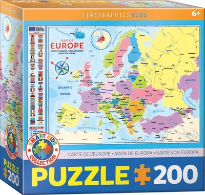 Image de EUROGRAPHICS Puzzle Carte de l'Europe 200 pièces