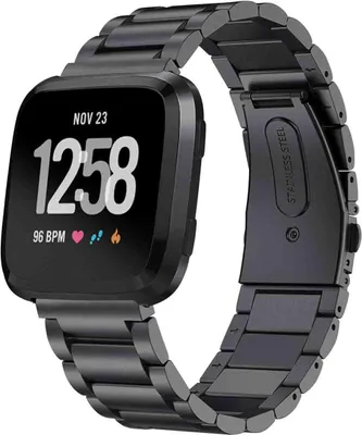 Image de imoshion Bracelet en acier pour Fitbit Versa / Versa 2 / Versa Lite - Noir