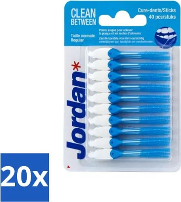 Produktbild von Jordan Clean Between Sticks Regular 40 Stück - Vorteilspack - 20 Stücke
