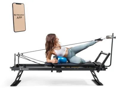 Produktbild von Mewave Pilates Reformer Pro Schwarz