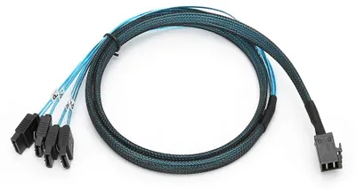 Zdjęcie produktu dla Kabel transmisji danych Minisas H0107 Sas1 do serwera 4SATA 8643 Turn 4SATA High Definition, 100 cm