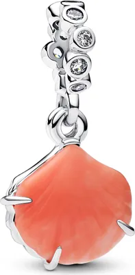 Immagine prodotto di Pandora Ciondolo doppio conchiglia rosso corallo 793821C01 Ciondolo