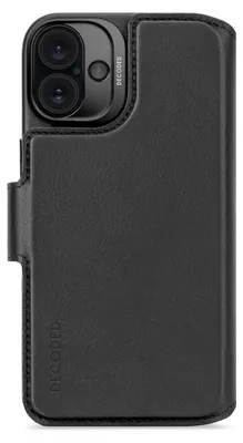 Obrázek produktu pro Decoded Leather Detachable Wallet, Peněženkové pouzdro, Apple, iPhone 16 Plus, 17 cm (6.7"), Černá