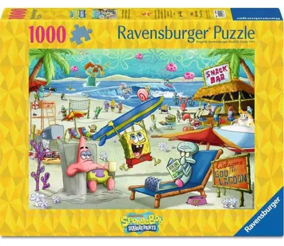 Obrázek produktu pro Puzzle pro dospělé 1000 dílků - SpongeBob SquarePants - Plážová zábava v Goo Lagoon