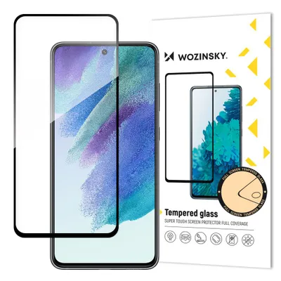 A product shot of a phone screen protector and its packaging.