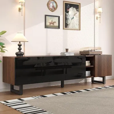 Immagine prodotto di Mobile TV vintage in legno, larghezza 180 cm, altezza 50 cm