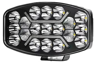 Obrázek produktu pro Reflektor, dvoubarevná LED, vodotěsná konstrukce, 1 ks bílo-jantarové denní svícení