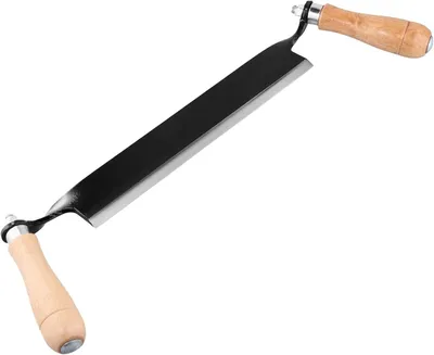Produktbild von Ziehmesser 250 mm, Holzgriffe, für Holzbearbeitung, hohlgeschliffen, gehärtet