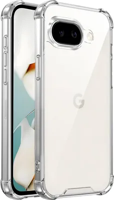 Produktbild von Transparent Hülle für Google Pixel 9A, Hybrid Klar Rückseite TPU Bumper Stoßfeste Handyhülle