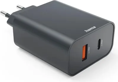Immagine prodotto di Hama 86444 Caricabatterie, USB-A+C, PD, 45W Caricabatterie/Cavi di ricarica/Adattatori di corrente speciale antracite