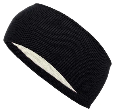 Produktbild von modAS Uni Stirnband Winter Headband – Kopfband für Damen und Herren Ohrenwärmer aus Wolle in Schwarz