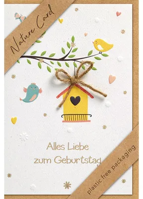 Produktbild von bsb 693035-2 Geburtstagskarte - Natur Card, inkl. Umschlag
