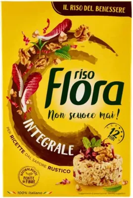 Produktbild von 12x Flora-Reis, Vollkorn – 1000 gr + Italian gourmet polpa 400g