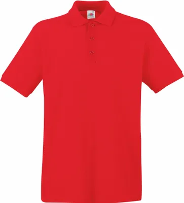 Produktbild von Piqué Polo | Fruit of the Loom (FOL63218), Farbe:red, Größe:L