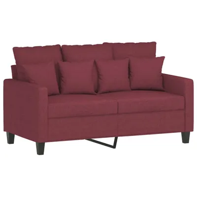 Produktbild von vidaXL 2-Sitzer-Sofa Weinrot 120 cm Stoff