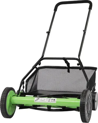 Zdjęcie produktu dla Kosiarka ręczna Kosiarka bębnowa, kosiarka bębnowa, pchana kosiarka bębnowa z koszem na trawę Kosiarka ogrodowa Power-Push