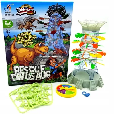 Produktbild von QULKI QL90036 Geschicklichkeitsspiel Fallende Dino Familie