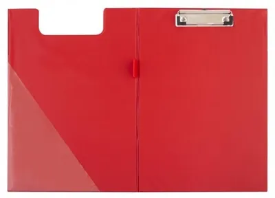 Produktbild von D.rect Clipboard A4 Rot mit Klappe Dokumentenablage
