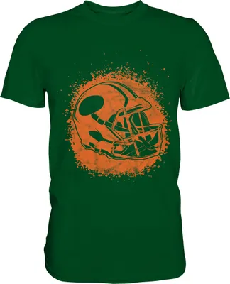 Produktbild von American Football Helm T-Shirt – Bottle Green / M