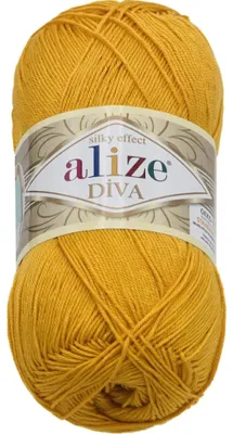 Produktbild von Garn DIVA - 100g / 350 m - Gelb