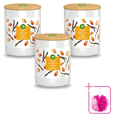 Obrázek produktu pro 3 svíčky Air Wick vonilová a mandlová – výhodná sada – 3 kusy