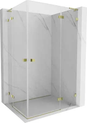 Immagine prodotto di Mexen Lunar L Duo cabina doccia a battente destra 100 x 90 cm, trasparente, oro - 834L-100P-090L-50-00