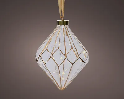 Produktbild von Decoris LED Ster Diamant met Goud 20cm