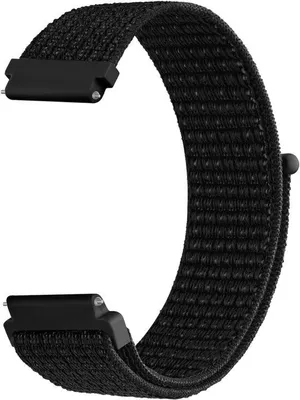 Productafbeelding van Nylon polsband 20mm met snelsluiting, geschikt voor Garmin Forerunner 245/645 en 55 - Duurzaam, comfortabel en stijlvol, voor dames en heren