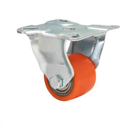 Obrázok produktu pre Mäkké koliesko WAGNER MINI - Ø 35 mm, guľôčkové ložisko, oceľ a liatina, červené/strieborné, doska, nosnosť 100 kg - 04893501