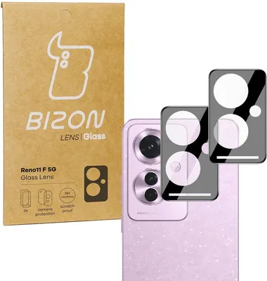 Produktbild von Szkło na aparat Bizon Glass Lens do Oppo Reno11 F 5G, 2 sztuki