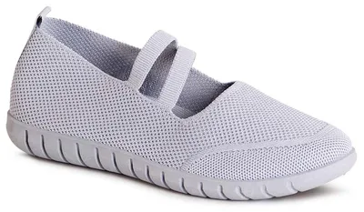 Produktbild von topschuhe24 3082 Damen Halbschuhe Sportliche Ballerina, Farbe:Grau, Größe:36 EU