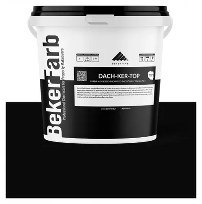 Zdjęcie produktu dla Nawierzchniowa Farba na Dach do Dachówki Ceramicznej Bekerfarb Czarny 5l