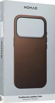 Obrázek produktu pro Nomad Traditional Leather Case, brown - iPhone 17 Pro
