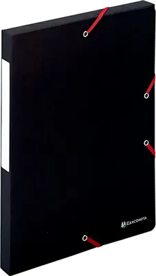 Produktbild von Exacompta Archivbox Rücken 25mm mit Etikett aus Manila Karton 600g Scotten Nature Future, Schwarz, Pappe, A4, Porträt, 240 x 320 x 25 mm, Papier